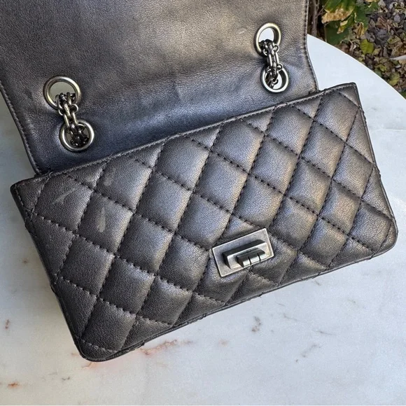 Chanel Mini Reissue 2.55 Single Flap Quilted Leather Crossbody - Picture 8 of 15